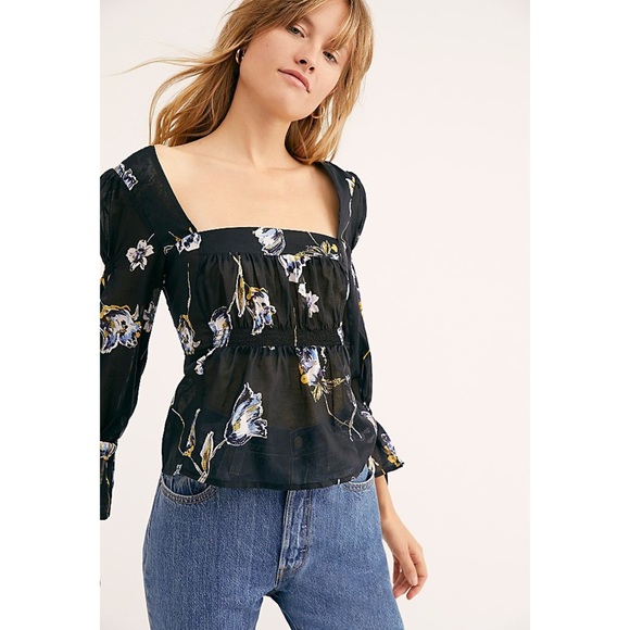 Free People Tops - Free People Cherish the Light Blouse Small